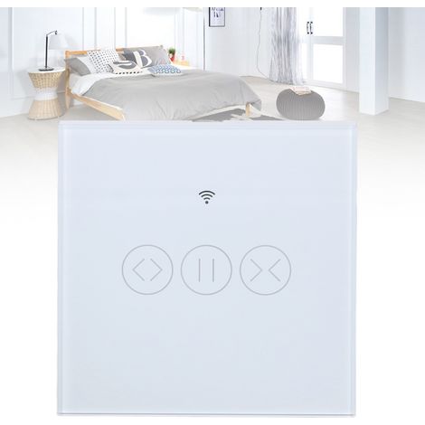 Intelligenter WLAN-Vorhangschalter mit App- und Touch-Steuerung [ABS + gehärtetes Glas] – 600 W, 30 m, 8,6 cm (1/5)