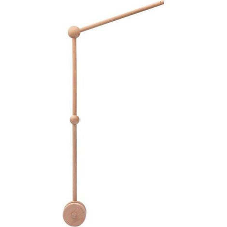 Support Mobile Lit Bébé - Bois Hêtre Non Peint - Hauteur Réglable Jusqu'à 76,2 cm - Compatible Berceau et Lit À Barreaux - 1 Pièce (1/5)