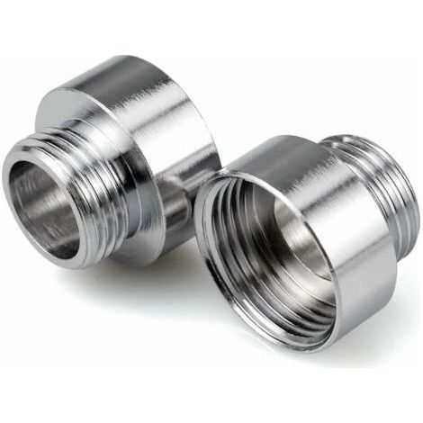 Adaptateurs chromés pour robinetterie 3/4 x 1/2, raccords réducteurs pour adaptateurs de robinetterie, flexibles de douche (1/5)