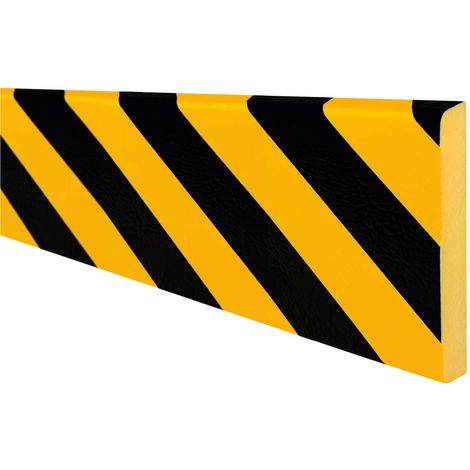 MORION Prallschutz Rechteck Flächenschutz 150 x 20mm gelb-schwarz 5000mm selbstklebend (1/2)