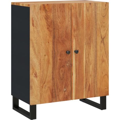 Sideboard 60x33x75 cm Massivholz Akazie vidaXL (1/5)
