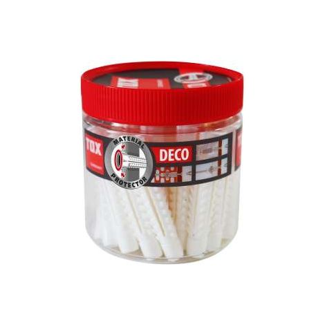 TOX Allzweckdübel Deco 8x49 mm in Runddose 9/49, 016260051, 85 Stück