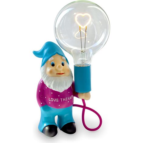 Lampe de table avec ampoule de conception de cœur et varie. Jour Abbat Dimmorable avec un câble et un interrusteur de 1,5 m (1/5)