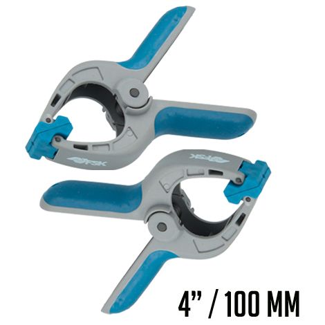 Ferrestock FSKPRS001 12pcs pinzas de sujeción con resorte, mango antideslizante, mandíbulas giratorias, muelle extra fuerte, apertura máxima 39mm, profundidad 40mm