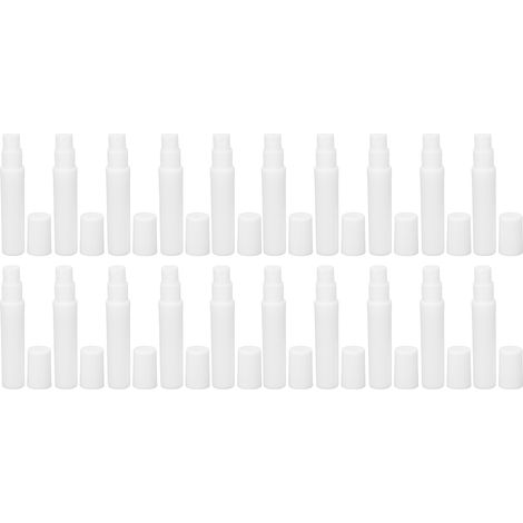 Flacon pulvérisateur miniature 5ml blanc ABS 20 pièces, brumisateur fin rechargeable vide pour parfum (1/5)