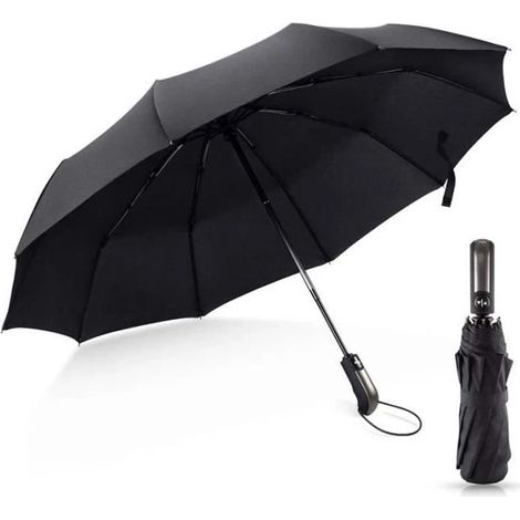 Parapluie pliant automatique, ouverture et fermeture automatiques, protection solaire UV, résistant au vent, imperméable.-AquaForge (1/4)