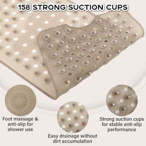Tapis de bain antidérapant Kobete 92 x 40 cm (1/3)