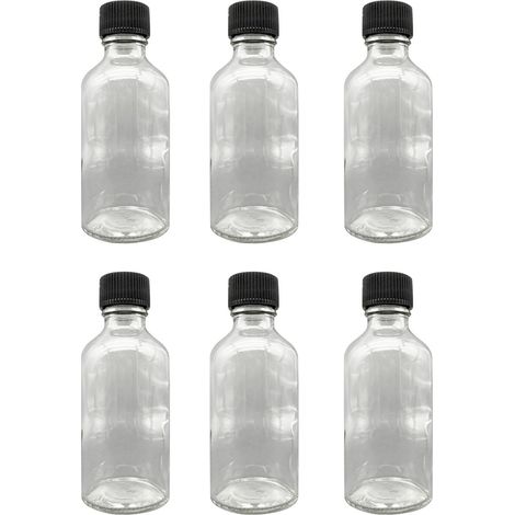 Set di bottiglie di vetro Set Trasparente Nero (1/5)