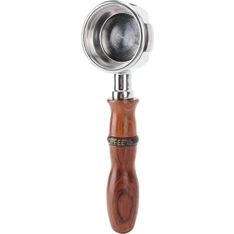 Porte-filtre sans fond de 58 mm, manche en palissandre, acier inoxydable creux, pour Expobar E61 GEMILAI Type 2 (1/5)