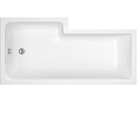 L SQUARE SHOWER BATH RH 1500x850x700x585