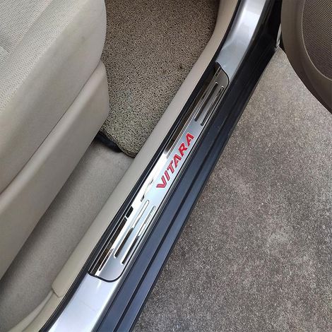 Seuil de porte pour Suzuki Vitara 2015-2024 - Protection de seuil de porte - Pièces automobiles (Taille unique, rouge) (1/5)