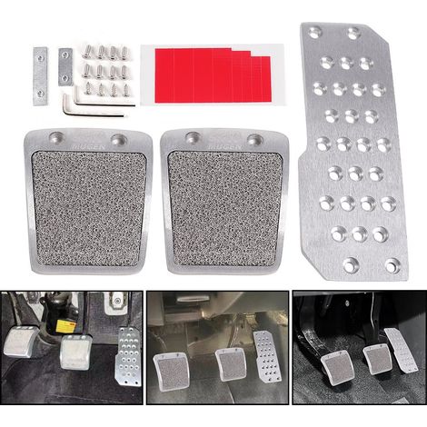 MUGEN Car Modification Foot Pedals: Anti-slip Accelerator, Brake, and Clutch Pedals - Aluminum Alloy - No Drilling Required (1/5)
