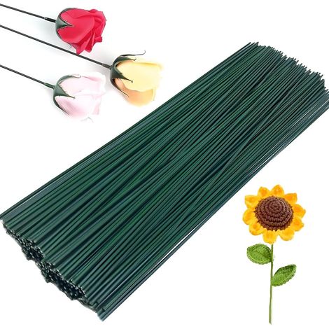 Filiyano-50 pièces - Fil de fer floral 30 cm 2 mm Outils de composition florale Tiges flexibles Accessoires pour plantes Loisirs créatifs pour (1/5)