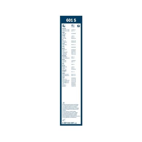Balai d'essuie-glace BOSCH 3 397 010 297 VAUXHALL