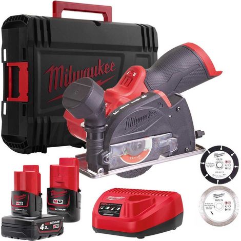 Mini troncatrice avec disco 76mm e batteria M12 Milwaukee M12 FCOT-422X (1/10)