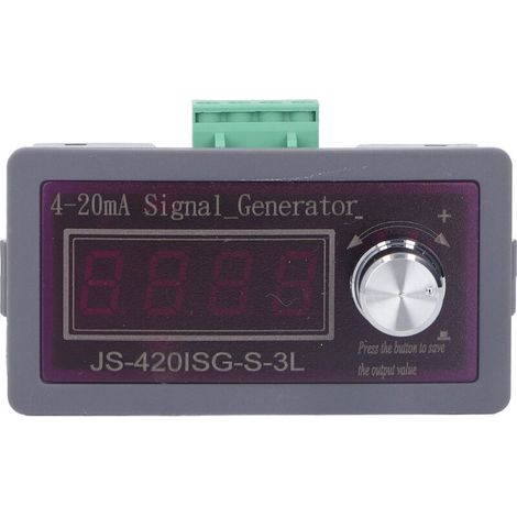 Générateur de signaux de courant et de tension 4-20 mA avec connexion à batterie, simulateur analogique et affichage réglable à 4 chiffres. (1/5)