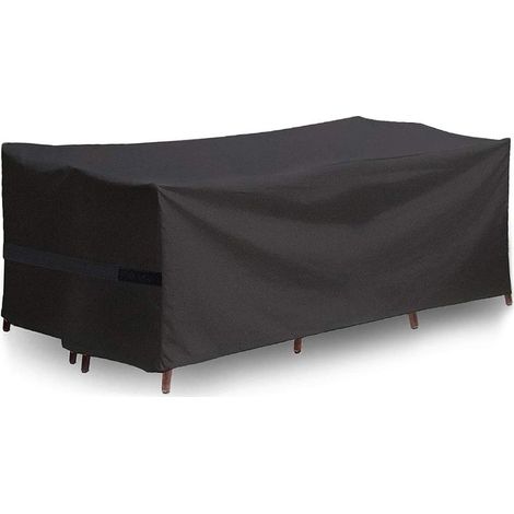 Housse Salon de Jardin, Couverture de Protection Meubles Bâche Salon de Jardin Imperméable Anti-UV, Housse Table de Jardin Rectangulaire (213 x 132 x 74cm)-Fei Yu (1/5)