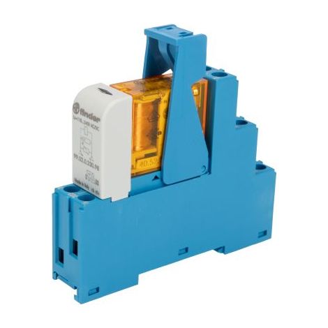 Relais d'interface Finder, 48 Series, 230V c.a., 2 RT, montage Rail DIN ( Prix pour 1 ) (1/2)