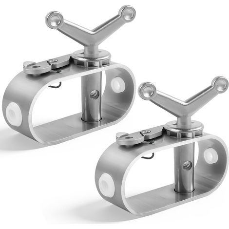 Outdoor Clothes Line Tensioner, 2 x Aluminium Alloy Rope Tensioners, Mesh Tensioners, Pool Tarpaulin Tensioners, Rope Not Included, for Pool Covers, Awnings, Pool Tarpaulins (1/5)