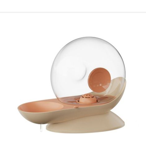 Distributeur d'eau pour animaux intelligent sans fil rose léger et portable 650g (1/5)