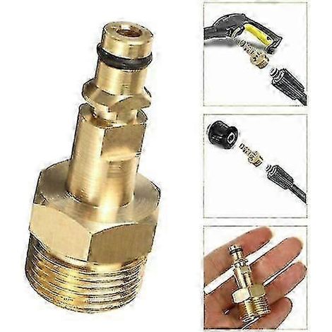 Adaptateur pour nettoyeur haute pression, raccord rapide M22 pour tuyau d'arrosage Krcher série K SZRH AG (1/5)