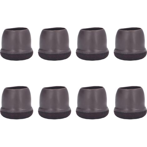 Lot de 8 protège-pieds de chaise, table, lit, meubles : coussinets souples et élastiques pour une utilisation domestique (grand format). (1/5)