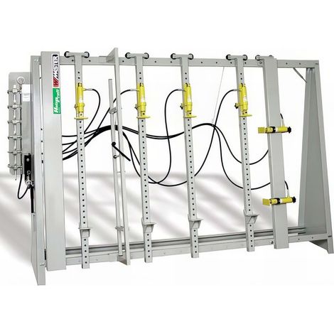 Presse hydraulique 2500 x 1500 mm – Capacité de serrage 2,5 T – Pression réglable 3,5 à 17,5 bar – 4 vérins hydrauliques – Holzprofi - CAD3000HC