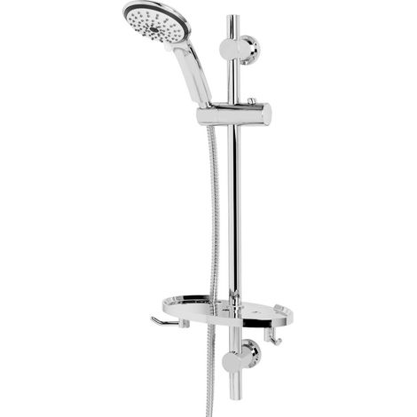 Bristan Casino Chrome Riser Rail Kit with Large 5 Function Handset - CAS-KIT04-C