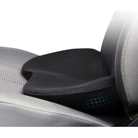 Cuscino spesso per sedile auto – Schiuma a memoria di forma – Cuscino lombare ergonomico – Sollievo per la parte bassa della schiena – Per tutte le stagioni (1/5)