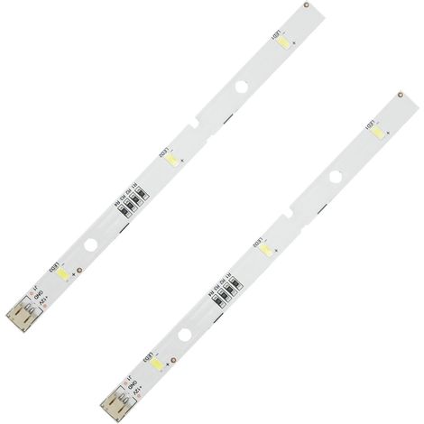 Lot de 2 bandes LED RONGSHENG/HISENSE E349766 MDDZ-162A 1629348 1529227 DC12V 2W, compatibles avec les appareils réfrigérés Kenwood KIFF5017, KIFF5020, KIFF7017 et KSBNDIX18 (1/5)