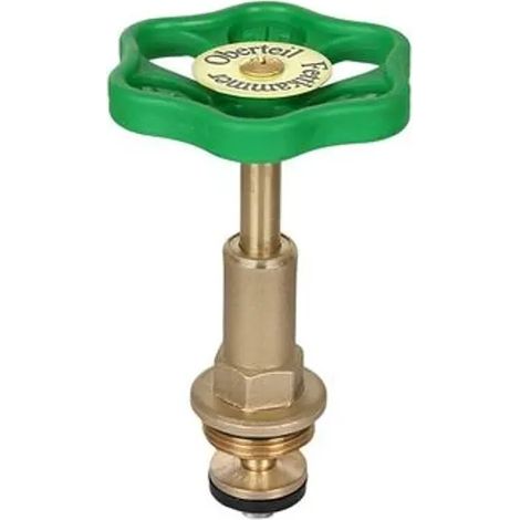 JS Vitone a camera di grasso per valvola ad angolo retto, con albero crescente, DN20, 3/4'', in ottone, con guarnizione EPDM, 0018142000001