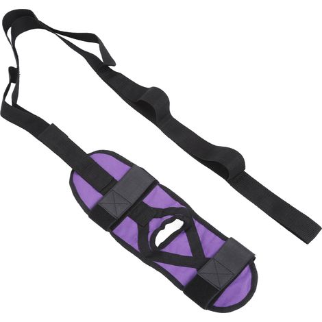 Sangle d'étirement yoga élastique respirante, ceinture segmentée résistante à la rupture, bande de traction souple pour pilates et fitness (1/5)