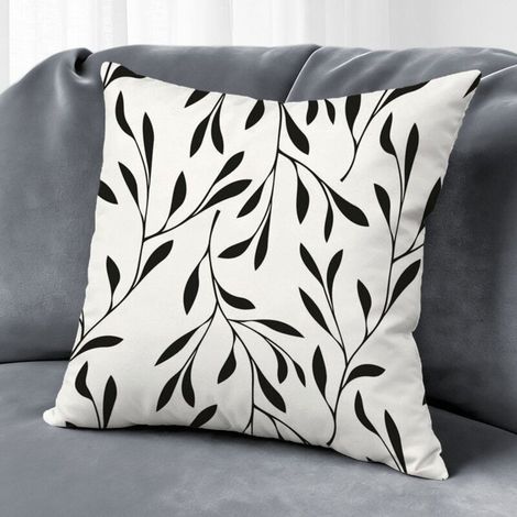 Housse de coussin fleurs colorées, décoration maison intérieur extérieur,50×50cm (1/5)