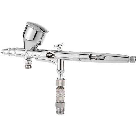 alimentation par gravite Set double action Airbrush Kit pour Art Craft peinture Hobby Modele corps Nail air Brosse 0,2 / 0,3 / 0,5 mm 9cc (1/5)