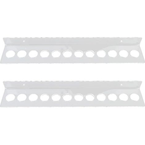 Porte-ciseaux Mural en Acrylique Transparent à 12 Emplacements pour Coiffeurs, Barbiers, Stylistes de Salon – Rangement Professionnel pour Cisailles avec Trous Pré-percés pour un Montage (1/5)