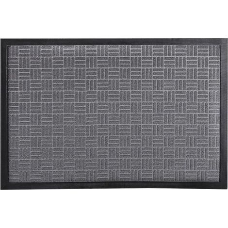 Tapis d'entrée antidérapant 45 x 75 cm - Gris (1/5)