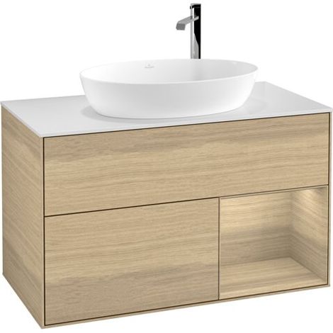 Villeroy & Boch F901PCPC meuble sous-lavabo Finion F90 (1/2)