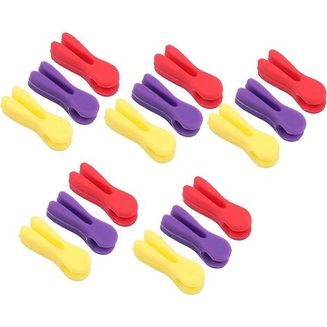 Silikon-Löffelhalter-Set, Küchen-Topfrand-Besteckclip – wie abgebildet