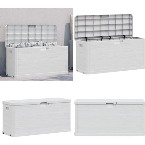 Baule da Giardino 280 L Grigio Chiaro - Cuscini - Coperte