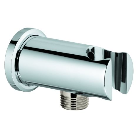 Wandanschlussbogen Grohe Rainshower mit Brausehalter, chrom rund - 26658000 (1/4)
