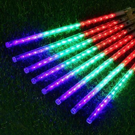 KLVGTIFS PU - Lumières de pluie tombantes Lumières de pluie de météores Lumières de Noël 30cm 8 Tube (1/3)