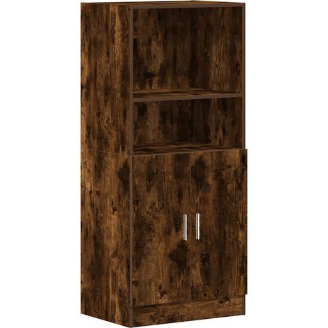 Maison Exclusive - Armadietto Cucina Rovere Fumo 57x41,5x131,5 cm in Truciolato