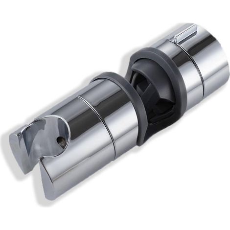 Support universel de pommeau de douche en plastique ABS, fixation réglable 18–25 mm pour barre de douche coulissante (1/5)