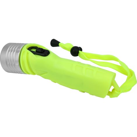 Lampe torche de plongée LED étanche en alliage d'aluminium, 4 piles AA, puissante, idéale pour le camping et l'exploration. (1/5)