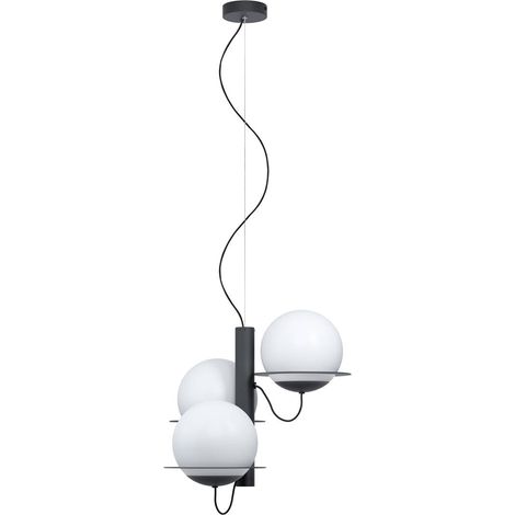 Lampe pendante unique Sabalete Noir - 98364 (1/4)