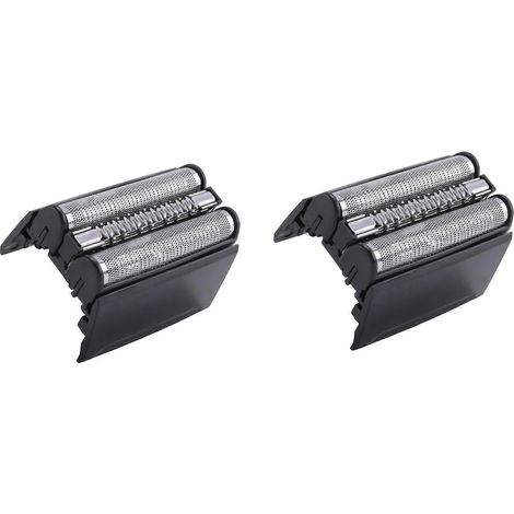 Deux grilles et têtes de rasoir de rechange compatibles avec la série 5 : 5020S, 5030, 5030S, 5040S, 5050, 5050CC, 5070, 5070CC et 5090CC. (1/5)