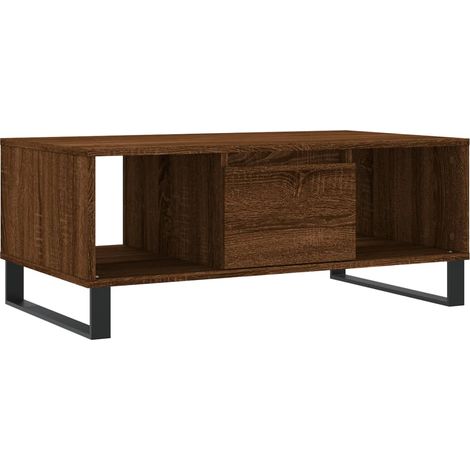 Maison Exclusive - Couchtisch Braun Eichen-Optik 90x50x36,5 cm Ho