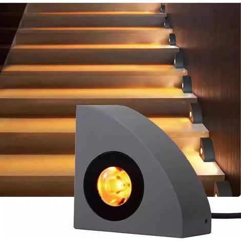 2 pièces Éclairage extérieur LED encastré étanche IP65 pour marches, escaliers et murs de jardin, terrasses et autres surfaces, pour plus de sécurité et d'ambiance / 3 W (1/5)