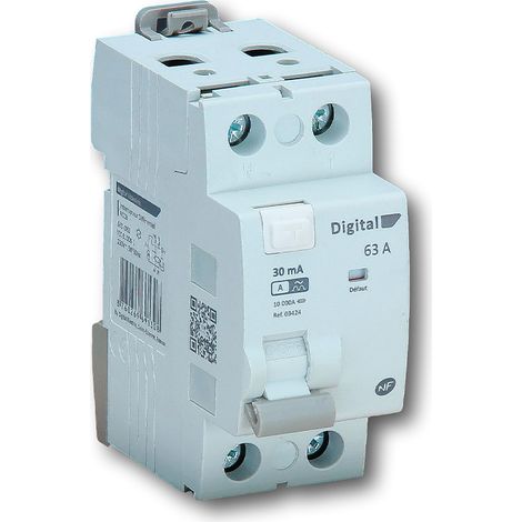 Interrupteur différentiel 2x40A/30mA Type A - Digital electric 03422 (1/4)