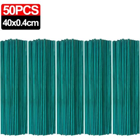 (50 pièces) Tuteurs pour plantes grimpantes, cannes en bambou, tuteurs pour plantes en pot, tuteurs pour tomates, supports pour fleurs, outils de jardinage (1/4)